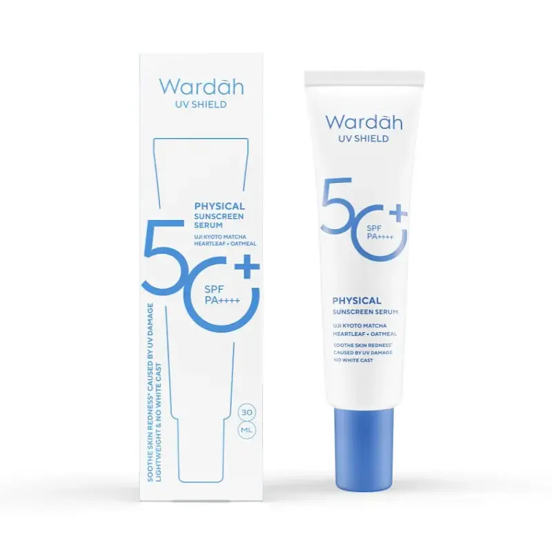 Wardah UV Shield Physical Sunscreen Serum SPF 50+ PA++++ by Wardah