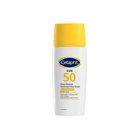 Cetaphil Sheer Mineral Sunscreen Face Drops SPF 50 by Cetaphil